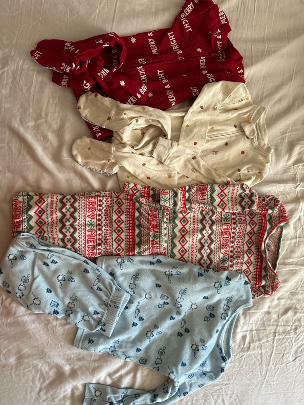 Toddler Boy Holiday Sleepwear Footed Pajama Set - 2T/3T